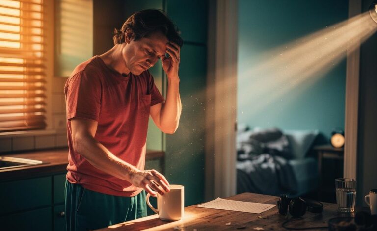 Illustration of the unexpected symptoms of coffee withdrawal