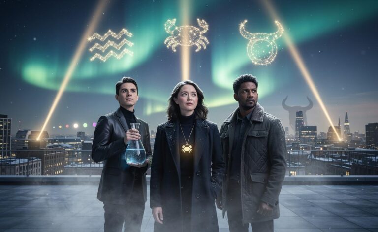 Illustration of Aquarius, Cancer, and Taurus embarking on new journeys of self-discovery on 11 January 2026