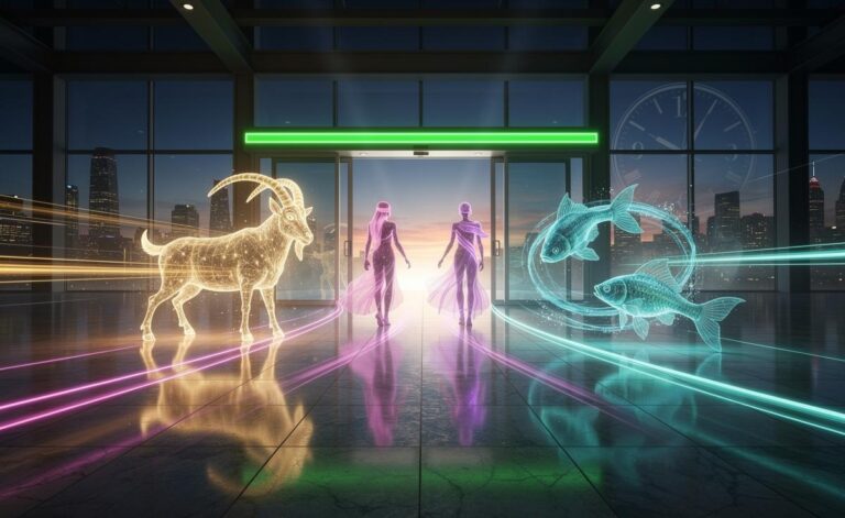 Illustration of three zodiac signs—Capricorn, Gemini, and Pisces—gaining momentum after delays on 3 January 2026