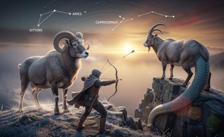 Illustration of Aries, Capricorn, and Sagittarius moving forward without doubt on 3 January 2026