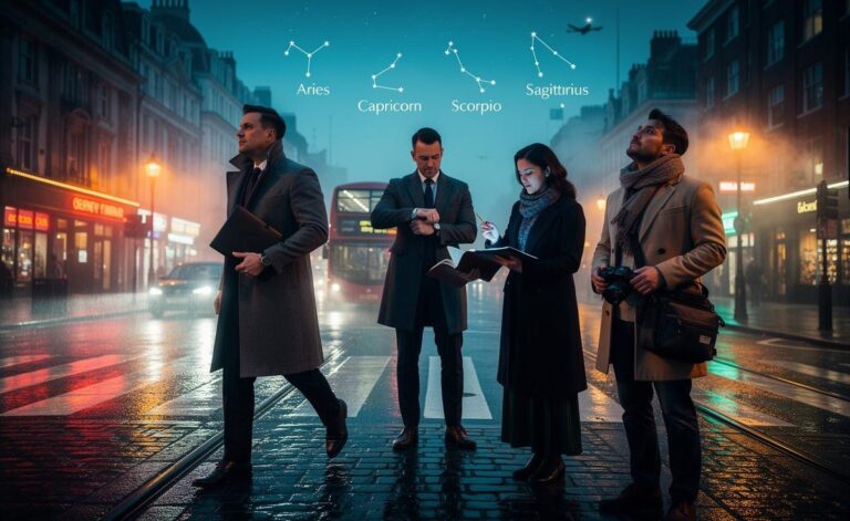 Illustration of four zodiac signs—Aries, Capricorn, Scorpio and Sagittarius—attracting opportunities by acting decisively on 3 January 2026