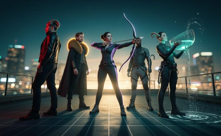 Illustration of five zodiac signs—Aries, Leo, Sagittarius, Capricorn, and Aquarius—feeling confident about what comes next