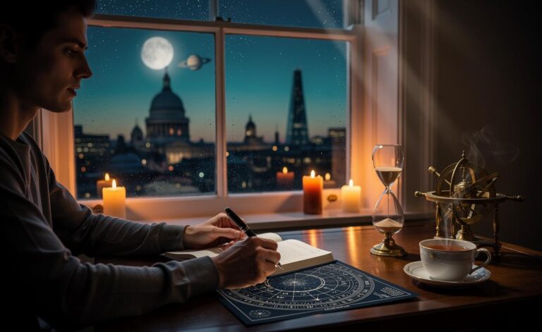 Illustration of Astrological Highlights for 9 January 2026 — A Day of Reflection