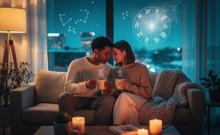 Illustration of a love horoscope for 2 January 2026 emphasising emotional safety in relationships