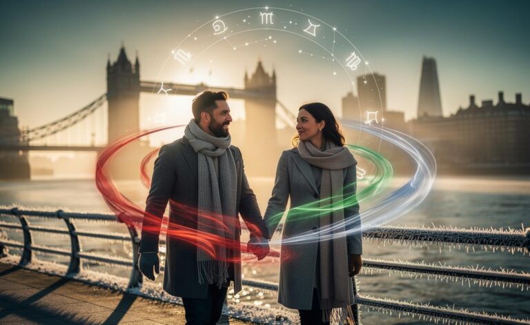 Illustration of a love horoscope for January 8, 2026 — new beginnings in sight