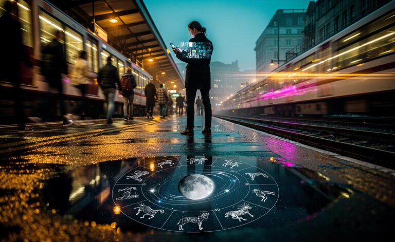 Illustration of Mercury retrograde starting today and its effects on all twelve zodiac signs