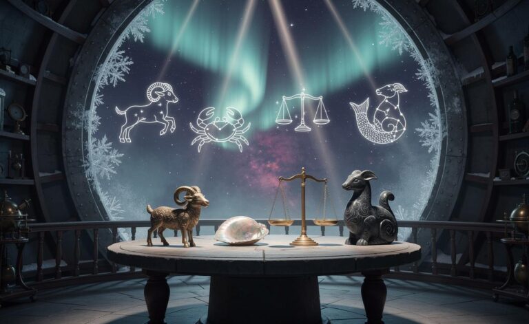 Illustration of the Universe’s message for Aries, Cancer, Libra, and Capricorn on 6 January 2026