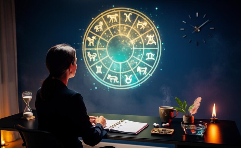 Illustration of an astrologer-guided daily plan for all twelve zodiac signs on 24 January