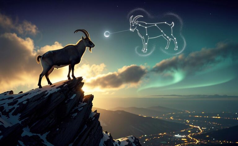Illustration of Mercury aligning with Capricorn on 11 January 2026
