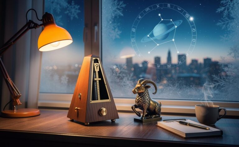 Illustration of the daily horoscope for January 4, 2026, featuring steady Capricorn energy with practical guidance for career, money, and relationships