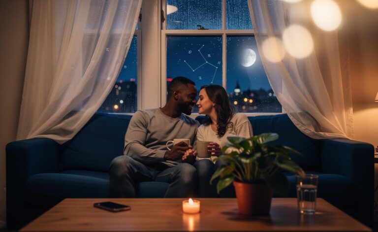 Illustration of a love horoscope for deepening bonds on 10 January 2026