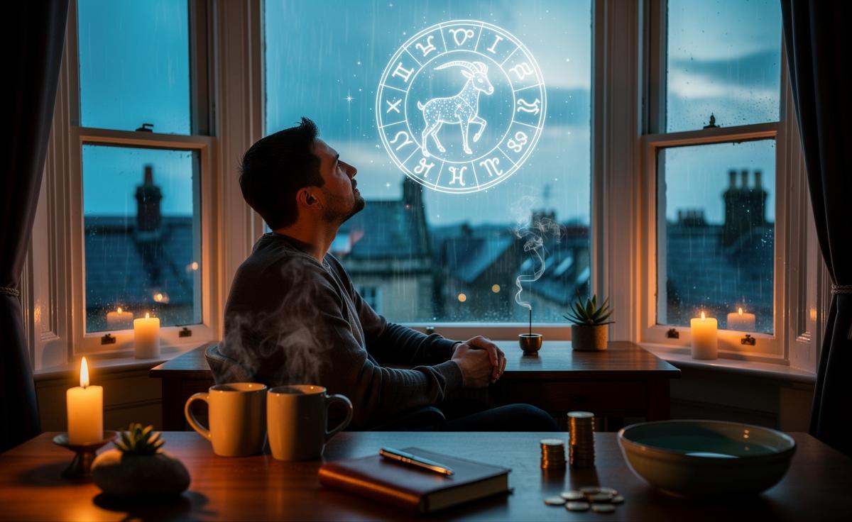 Illustration of the 10 January 2026 Capricorn-season zodiac forecast with practical insights for love, career, money, and the four elements